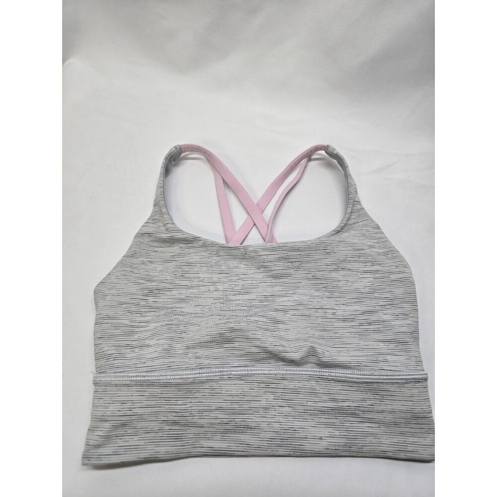 Lululemon Energy Bra Long Line Wee Are From Space Nimbus Battleship- Size 2